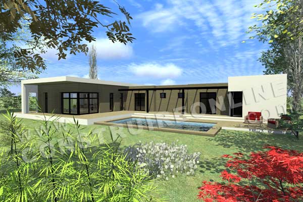 Modèle de maison contemporaine plain pied - Maison François Fabie Modèle de maison contemporaine plain pied - Maison François Fabie