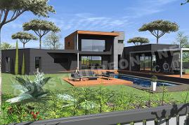 plan maison contemporaine terrasse ALLURE