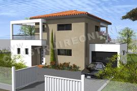 plan maison moderne garage BIRDY