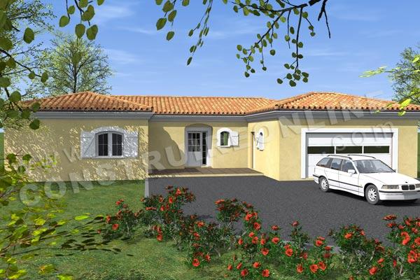 plan maison traditionnelle garage MARQUISE