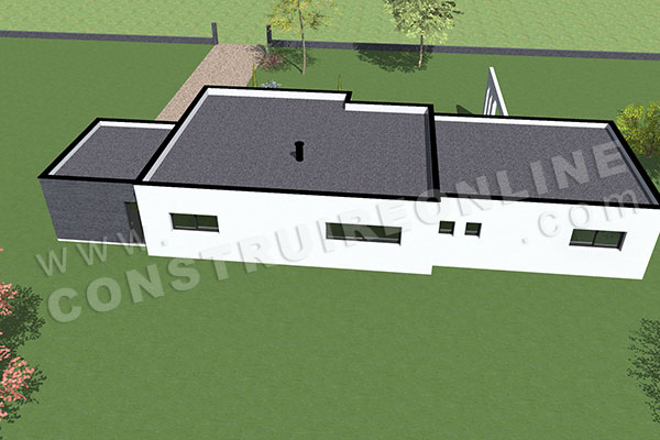 plan de maison contemporaine toit plat ANABY (1)