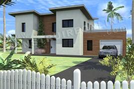 plan de maison contemporaine modele what else vue 3d