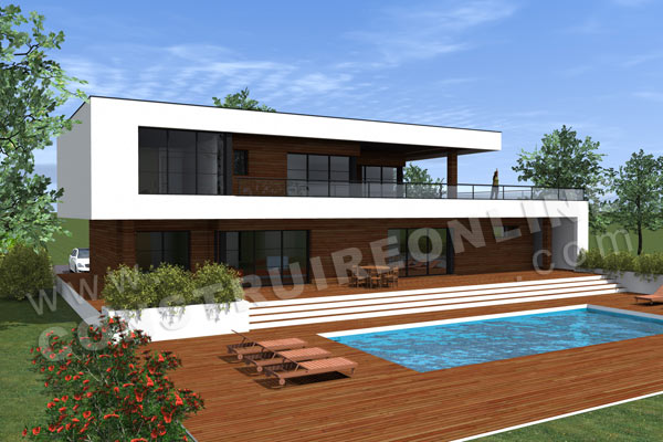Plan maison architecte ARTEFACT piscine