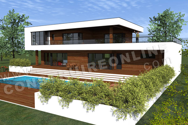 Plan maison architecte ARTEFACT terrasse