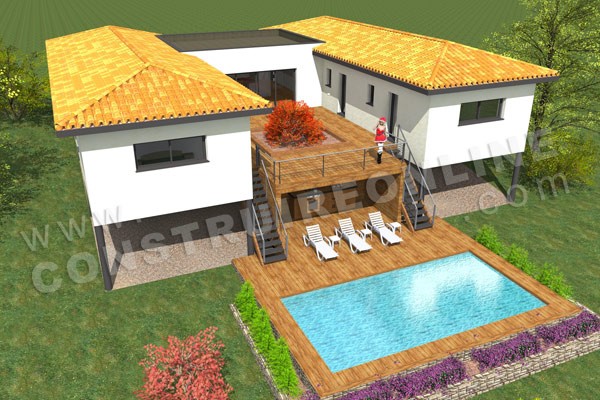 plan maison moderne terrasse ORCHESTRA