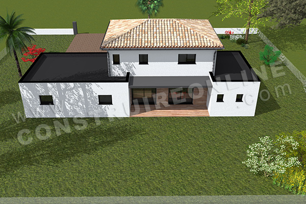 plan de maison etage moderne BOCA 3