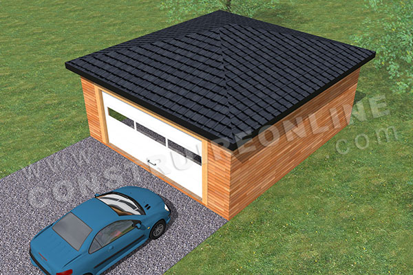 plan garage en bois 2