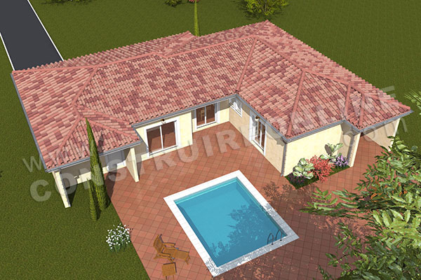 plan maison avec piscine CIOTAT 3