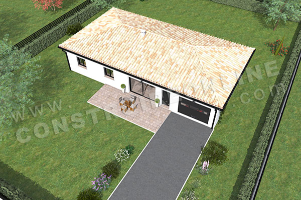 plan maison plain pied OLBIET 5