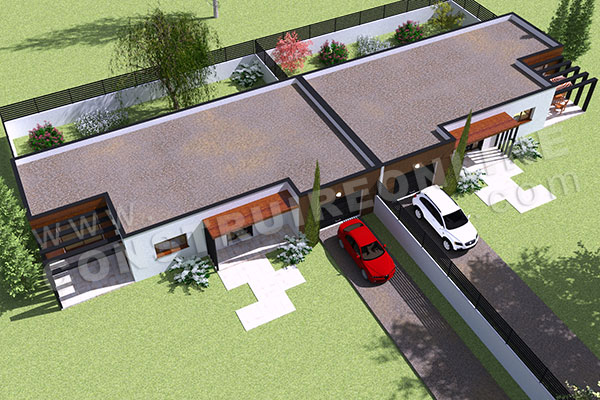 plan maison jumelee ARACHIDE 3
