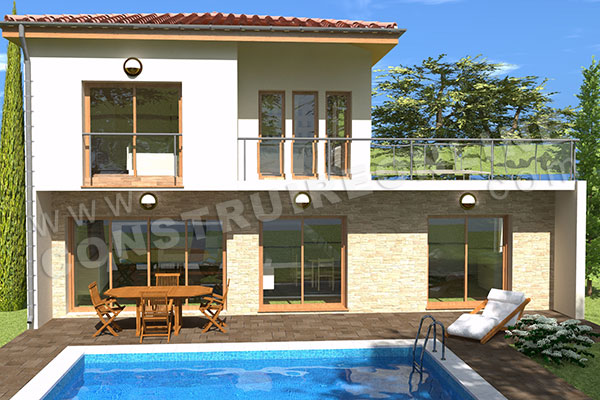 plan maison moderne etage ASTURY 2