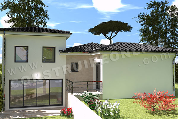 plan maison moderne familaile MODANE 2