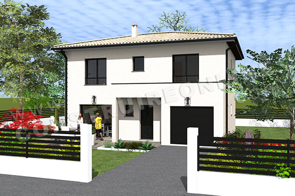 plan de maison 4 chambres familiale FAMILYFIRST1 1