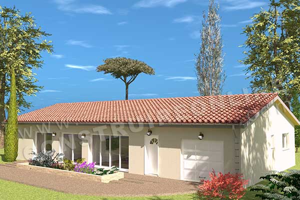 plan de maison plein pied ALOES 3