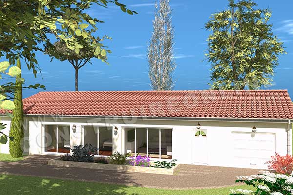 plan de maison plein pied ALOES 4