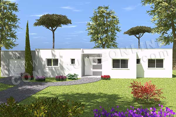 maison contemporaine blanche FACENORD 2