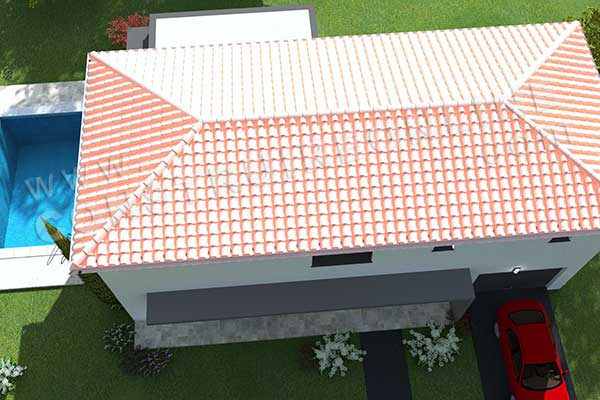 plan maison moderne etage architecte SANREMO 3