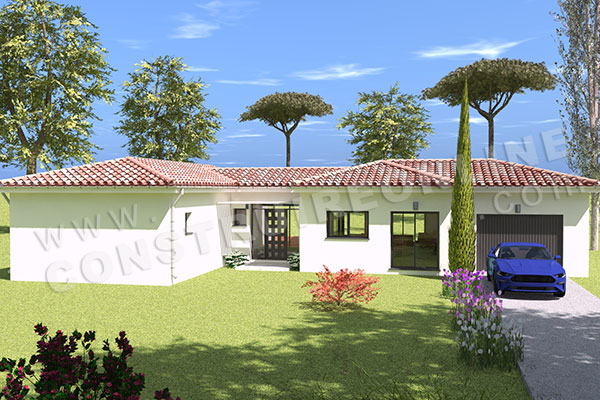 plan de maison plain pied QUOSTIL 2