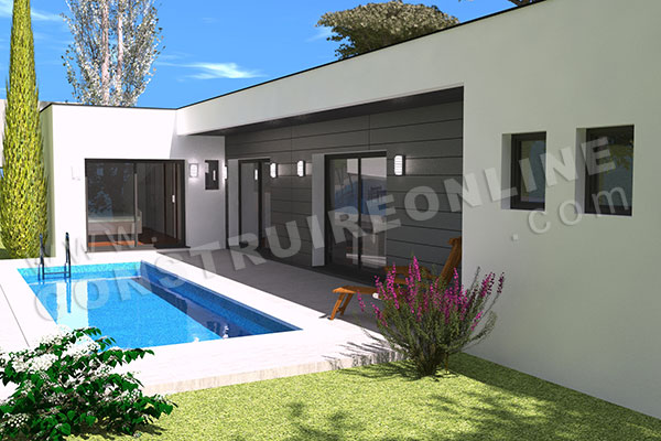 maison contemporaine plain pied ORBITE 2
