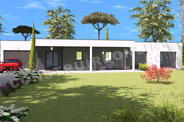 maison contemporaine plain pied ORBITE 3