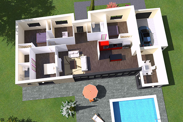 plan maison moderne QUALITY CONTROL 4