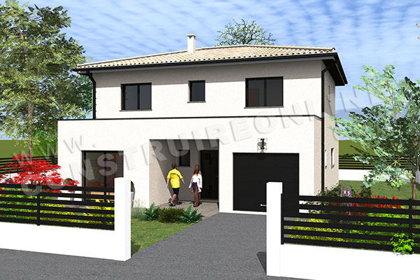 plan maison familiale SECUNDO 1